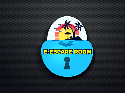 E-ESCAPE ROOM 3d animation graphic design island logo logo logo design ui