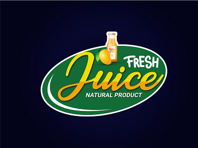 FRESH JUICE LOGO 3d animation branding graphic design logo motion graphics ui