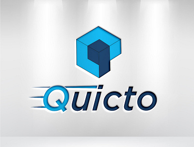 QUCICTO 3d animation branding courier service company design graphic design logo logo design motion graphics ui
