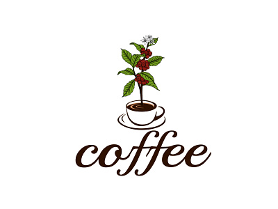 COFFEE LOGO 3d animation branding coffee coffee logo design graphic design illustration logo logo design motion graphics ui