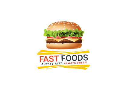 FAST FOOD 3d animation branding cafe log design fast fast food food food logo graphic design illustration logo logo design motion graphics ui