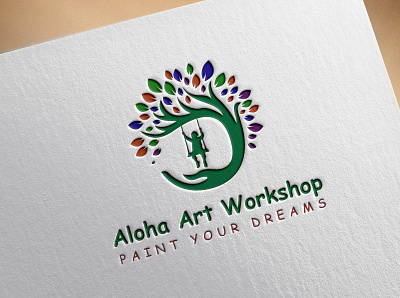 ALOHA ART WORKSHOP 3d animation branding design graphic design illustration logo logo design motion graphics ui