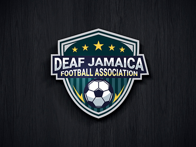 Deaf Jamaica Football Association logo