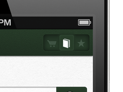 3-way switch ios iphone menu bar texture