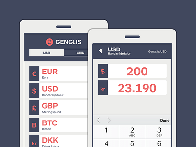 Gengi.is (Minimalist Currency Converter)