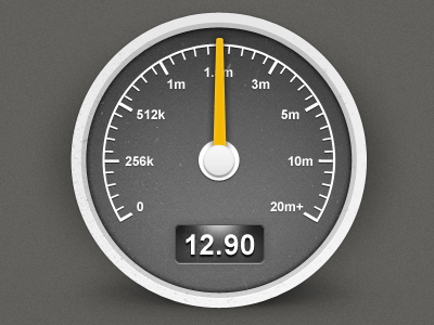 Bandwidth Gauge gauge icon meter speed web