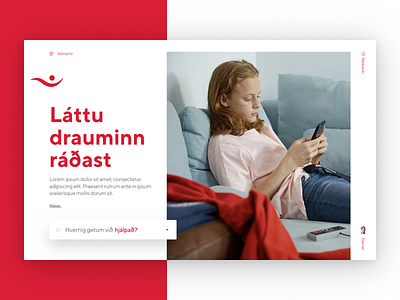 Íslandsbanki – Desktop Front figma minimal typography web