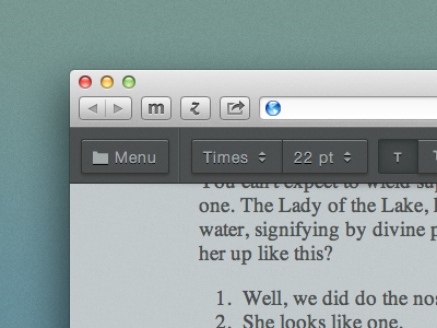 Toolbar (CSS, HTML, and Icon Web Font) css html retina toolbar ui web font
