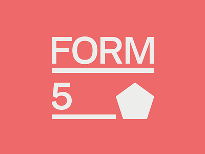 Form5 logo @2x minimal minimalism pentagon