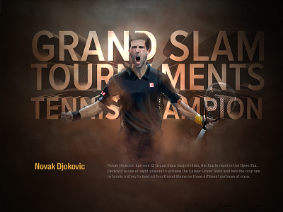Djokovic Designs Themes Templates And Downloadable Graphic Elements On Dribbble