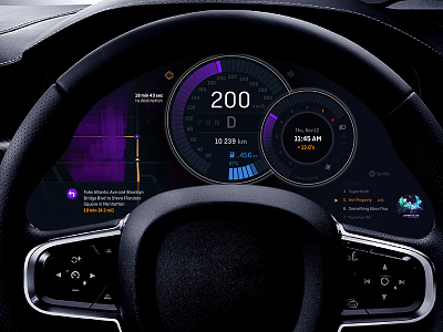 Electric Car Dashboard — UI Weekly Challenges S2 / W4/10
