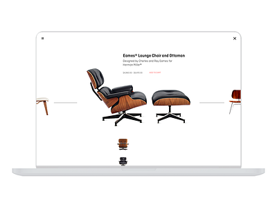 Lounge Chair chairs layout minimal preview ui ux web website white