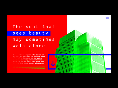 Brutal brutal design digital green layout monospace red ui website