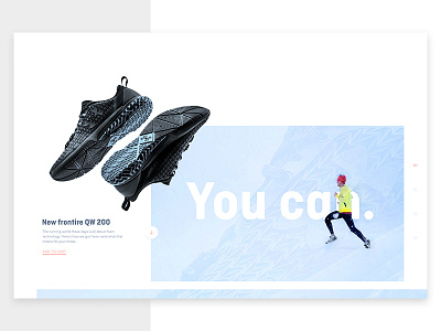 Sport e-commerce clean design image shoping web