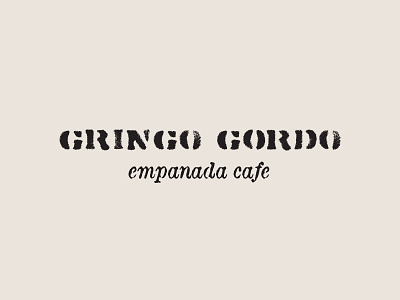 Gringo Gordo Logo Concept 3 brand identity branding cafe design graphic design logo logotype restaurant typography