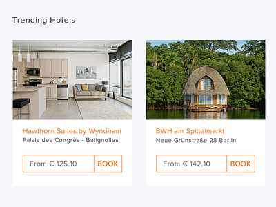 Trending Hotel design grid hotel interface list modern photo ui user web