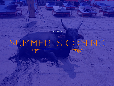 Summer Is Coming design interface magazine summer ui web