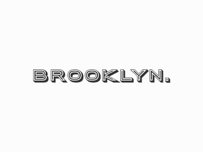 Brooklyn design illustration logo theme type typography vector