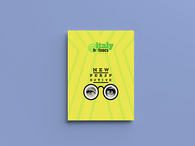 Wear some glasses concept cover eyes print