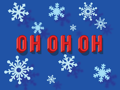 Christmas Icon Ohohoh color colorful freezing graphic holidays icon icons red