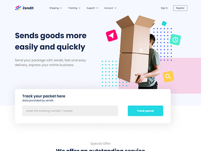 Zendit - Landing Page Template