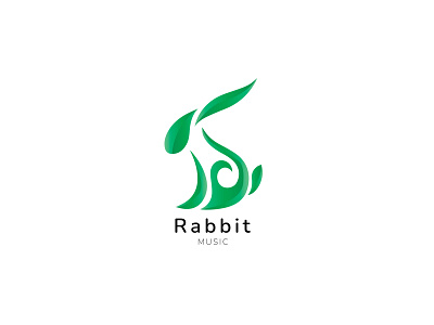 Rabbit Music Logo animation branding design graphic design illustration logo logo design ui