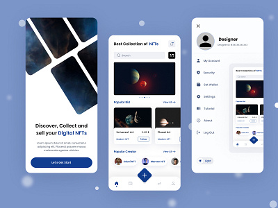 NFT Mobile App UI