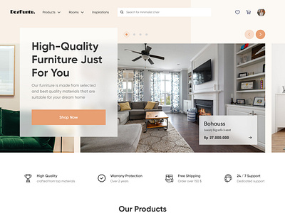 E-Commerce: Homepage