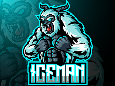 ICEMAN - Mascot Logo cartoon design esports gaming graphic design illustration logo mascot twitch vector