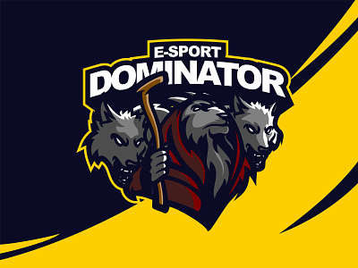 E-SPORT DOMINATOR - Mascot Logo 3d animation branding design gamers gaming graphic design logo logo design mascot logo streamers twitch ui
