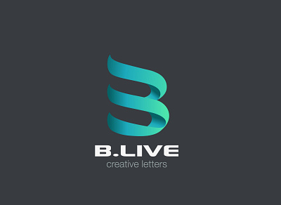 B.Live Minimal Logo Design brand brand logo branding creative logo design graphic design logo minimal minimal logo minimalist logo