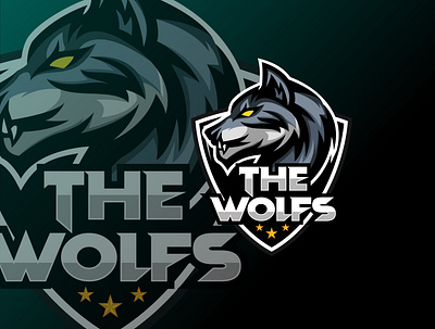 THE WOLFS branding design graphic graphic design logo mascot design mascot logo new design new logo wolf logo