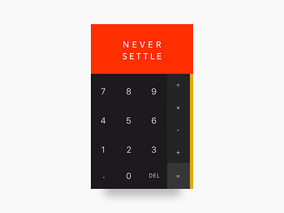 Simple Calculator - DailyUI 04 004 android calculator dailyui day04 oneplus