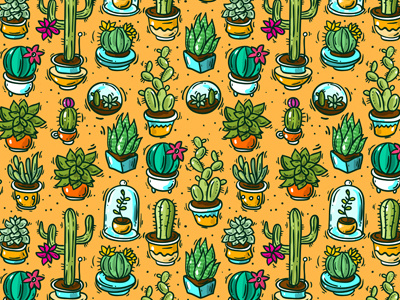 cactus cactus doodle illustration