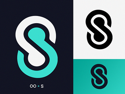 'S' + Infinity loop art branding daily design icon identity illustration logomark ux vector