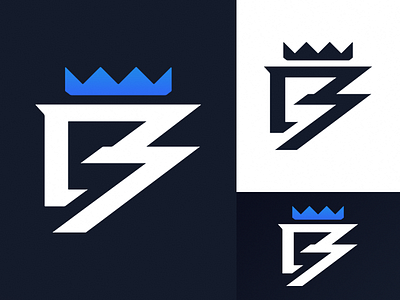 'B' + 'Crown' art daily design icon identity illustration logo logomark profile vector