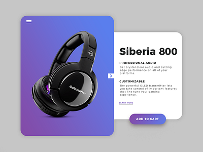 Daily UI - Info screen advertising product card