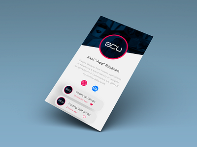 Daily UI - Social media daily profile ui