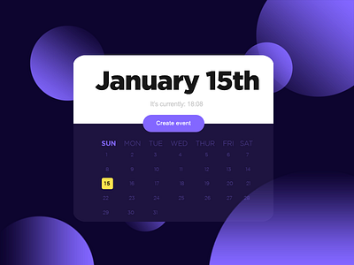 Daily UI - Schedule daily schedule