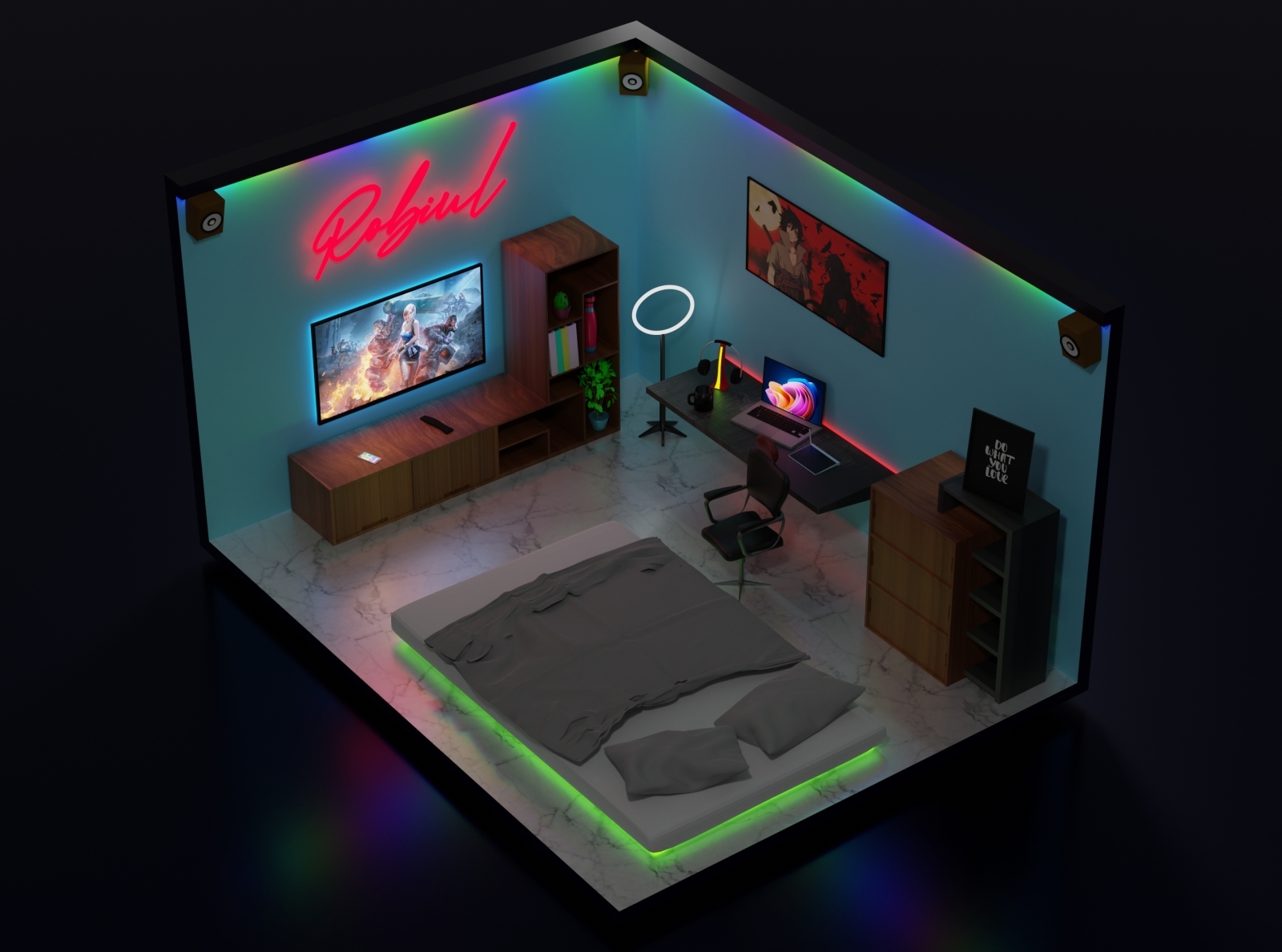 Room in Blender | Robi's Palace by GrafiXer Bro on Dribbble