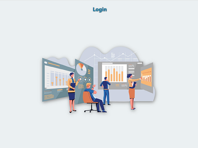 Landing Page of an Office Attendance App de design graphic design ill illustration ui ux