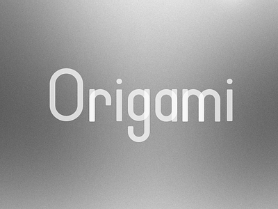 Origami black and white font layered noise origami sans serif typeface
