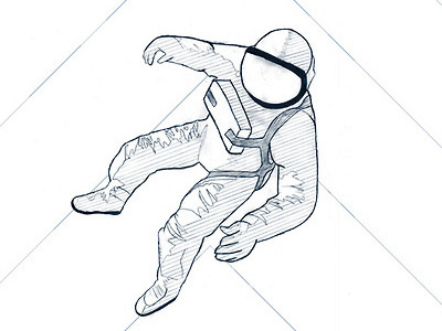Space man astronaut man sketch space space man walk