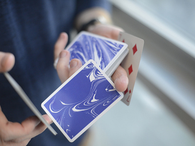 Clouded Paper Playing Cards