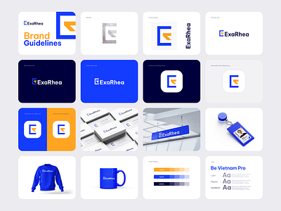 ExaRhea logo branding app icon app logo design graphic designer idea inspirations logo logo designer logo maker minimal minimal logo modern logo professional sample