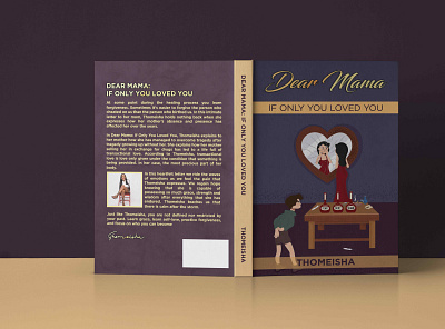 DEAR MAMA authors book cover book cover design graphic design