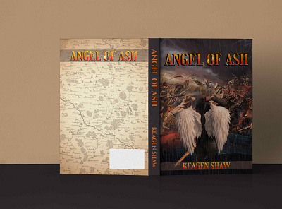 ANGEL OF ASH authors book cover book cover design graphic design