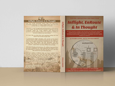 INFLIGHT, ENROUTE & IN THOUGHT authors book cover book cover design design graphic design
