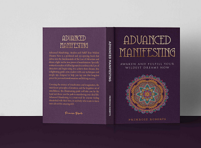 ADVANCED MANIFESTING authors book cover book cover design design graphic design illustration