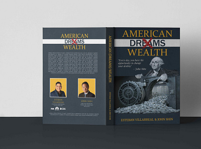 AMERICAN DREAMS WEALTH authors book cover book cover design design graphic design illustration